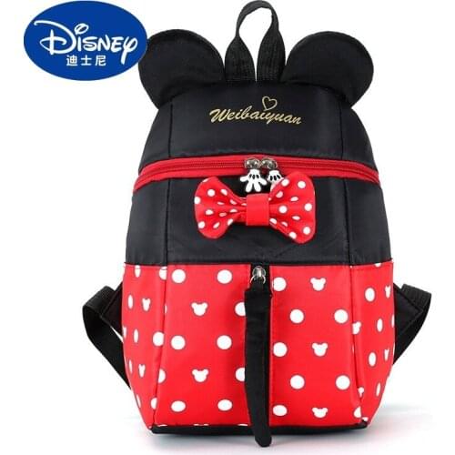 Disney New Mickey Minnie backpack Girls Boys Backpack Kids School Bags Cartoon Children Cute Kindergarten Nursery Book Bag Gift