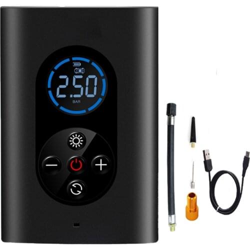150psi Auto Tyre Tire Air Inflator Smart Digital Wireless Electric Inflatable Pump with LED Lamp for Car Motorcycle Bicycle Tyre