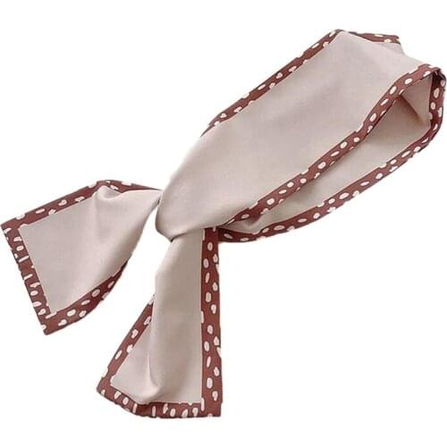 2021 Silk Scarf Long Ribbon Ponytail Hair Bands For Women Korean Fashion Scarves Headband Girl Hair Accessories Summer Headdress