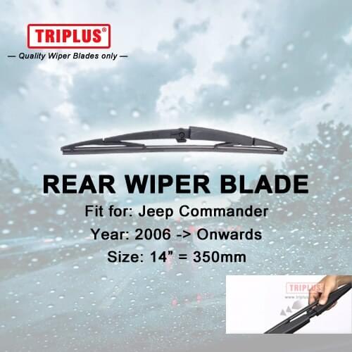 Rear Wiper Blade for Jeep Commander (2006-Onwards) 1pc 14" 350mm,Car Rear Windscreen Wipers,Back Window Windshield Wiper Blades