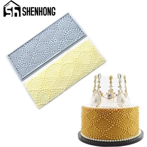 SHENHONG New Style Wedding Pastry Pearl Fondant Cake Mold Chocolate Mould Sugar Craft Border Decorating Baking Tools