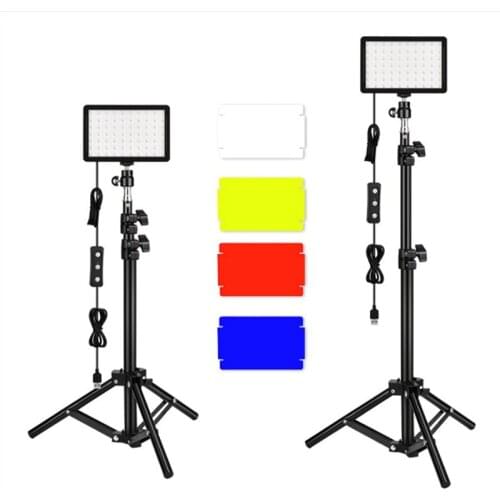 LED Video Light USB Portable Fill Light, Adjustable Tripod, Used in Photo Studios, Video Conference Lights