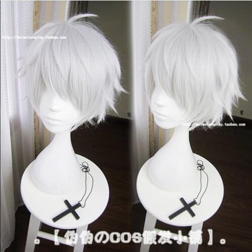2018 Anime IDOLiSH7 Cosplay Wig TRIGGER YAOTOME GAKU Short Silver Grey Synthetic Hair for Adult Role Play + Wig Cap