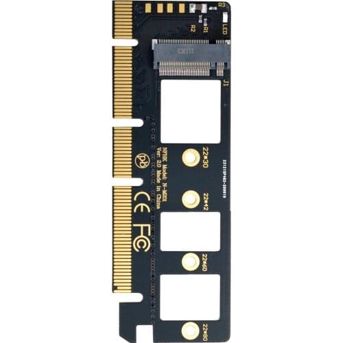 CYSN M-key NVME M.2 SSD to PCI-E Express 3.0 16x X4 Adapter without Bracket