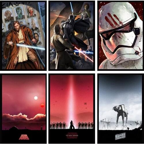 DIY 5D Diamond Painting Square/Round Star Wars The Force Awakens Sci-Fi Blockbuster Movie Cross Stitch Kits Home Decoration Gift