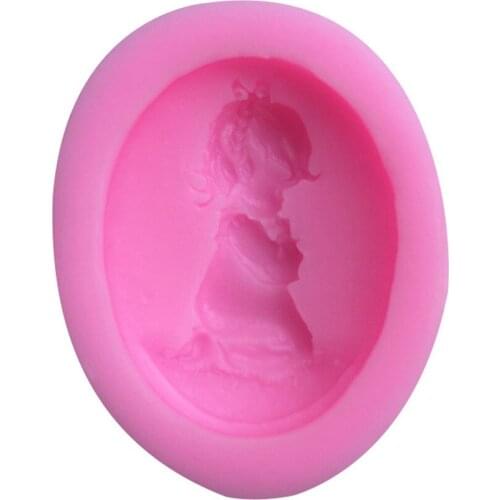 3D Angel Baby Silicone Molds Cupcake Topper Fondant Mold Baby Birthday Cake Decorating Tools Candy Clay Chocolate Gumpaste Mould