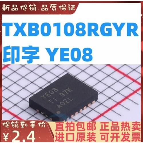 Free shipping TXB0108RGYR YE08 VQFN-20 10PCS