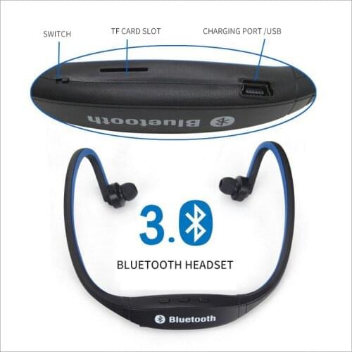 S9 sports card wireless bluetooth headset rear-mounted binaural sweat-proof mobile phone universal listening to songs and calls