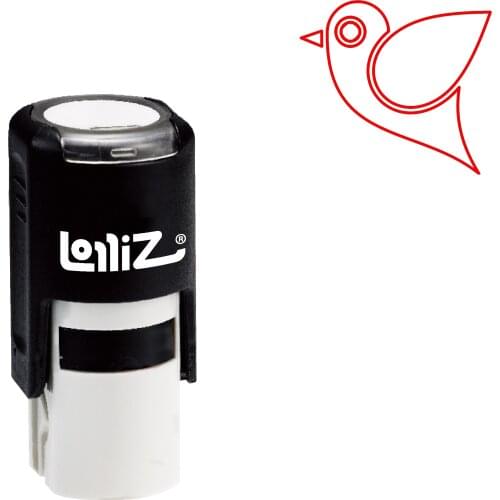 LolliZ Biomorphic Animal Symbol Series Design #39 Self-Inking Rubber Stamp