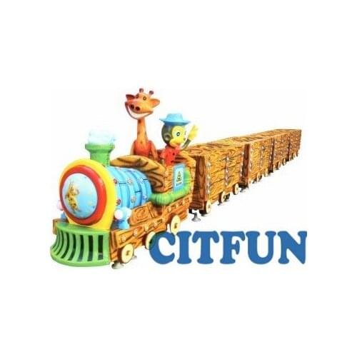 Factory price Classical Kids Amusement Park Train, Track Electric Train HC-010B