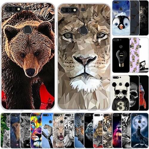 For Huawei Y7 2018 Case Soft TPU Silicon Phone Back Cover For Huawei Honor 7C Case Etui Protective Bumper Fundas Coque Capas
