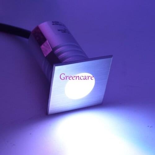 DC12/24V IP67 Outdoor CREE LED Square Recessed Step Light Inground Light RGB Stair Light Warm White Deck Floor LED 24pcs/lot