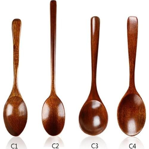 Wooden Spoon Japanese Style Kitchen Cooking Utensil Tool Soup Teaspoon Catering For Kicthen Wooden Spoon
