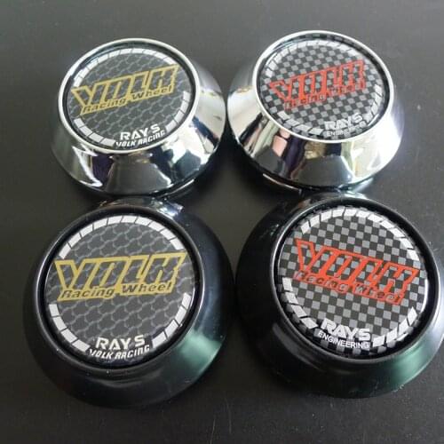 4pcs 68mm For Volk Racing Rays Wheel Center Hub Caps Cover 45mm Car Styling Emblem Badge Logo Rims Stickers