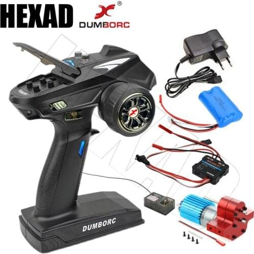 MN WPL Transmitter Receiver Upgrade Kit DumboRC X6 2.4G Radio Remote Control With ESC Gearbox Battery Charger For C24 FJ45 D90