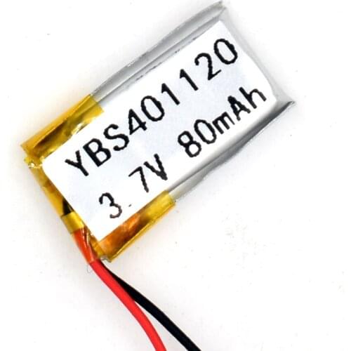3.7V 80 mAh 401120 Li-Polymer Rechargeable Battery Li Po ion for GPS Bluetooth MP3 MP4 041120