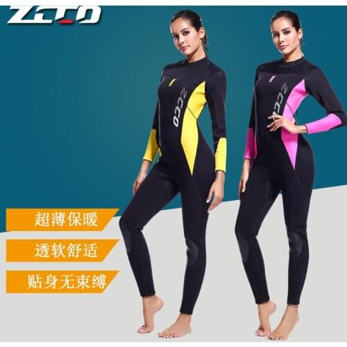 3mm Full Body Wetsuit Neoprene Couple Spearfishing Surf Diving Suit Scuba Dive One-piece Sun Protection Thick Wetsuits