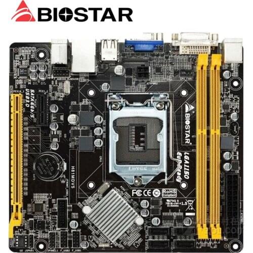 Original motherboard for Biostar H81MDV5 1150 DDR3 desktop motherboard mainboard free shipping