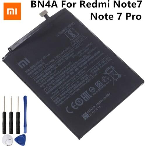 Original Replacement Battery For Xiaomi Redmi Note7 Note 7 Pro M1901F7C BN4A Genuine Phone Battery 4000mAh+ Free Tools