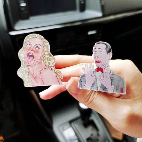 Funny Head Portrait Car Air Freshener Perfume Creativity Personality Exaggeration Avatar Car Air Vent Clip Accessories Interior