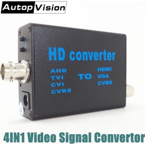 Factory Direct AHD/TVI/CVI/CVBS signal to HDMI/VGA/CVBS video signal convertor AHD41 Support 1080P,960P,720P Video Signal Input