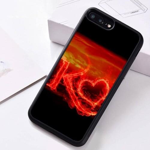 Love Heart Letter Phone Case Rubber for iPhone 12 pro max mini 11 pro XS MAX 8 7 6 6S Plus X 5S SE 2020 XR case