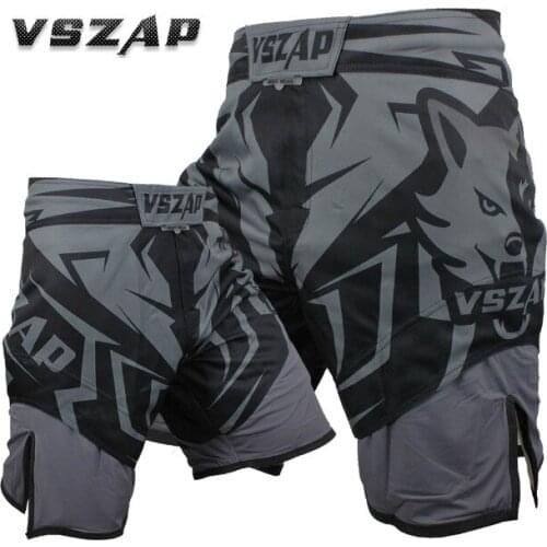 VSZAP Fight Shorts MMA Shorts For Men Sotf MMA Muay Thai Shorts Trunks Grappling Sanda Kickboxing Boxe