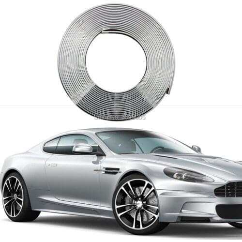 SmRKE 8M Eye Catching Silver Car Wheel Hub Rim Edge Protector Ring Tire Guard Rubber Sticker Car Styling