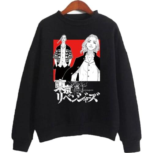 Tokyo Revengers Hoodies Japanese Anime Manjiro Sano Draken Printed Men Women Hoodie Streetwear Casual Sweatshirts