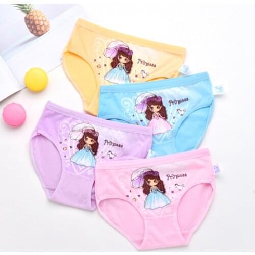 Infantil Baby Childrens Boxer Underwear Girl Childs For Underpants Shorts Nurseries Kids Panties 4pcs