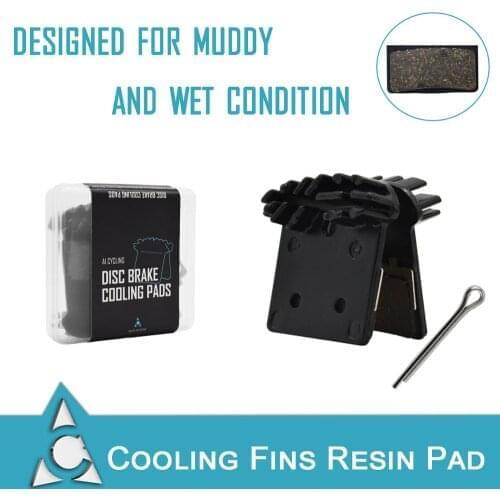 Bicycle COOLING FINS Ceramic Disc Brake Pads For Shimano J02A XTR M9000 M9020 Deore XT M8000 SLX M7000 Deore M6000