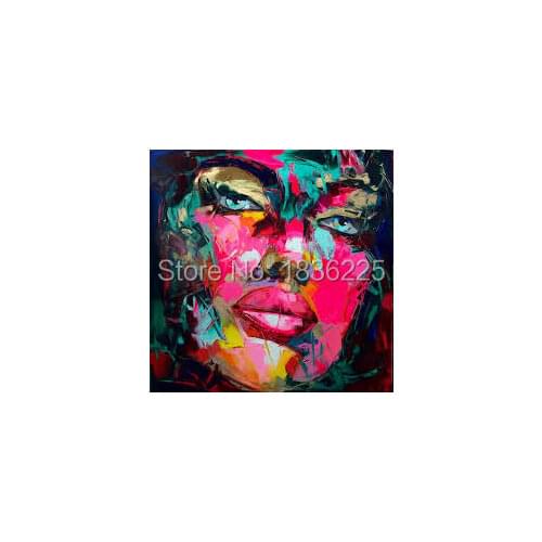 No Framed 100%Handmade High Quality Modern Faces Figure Oil Painting For Wall Decoration Abstract Face Portrait Oil Painting