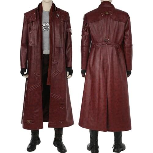 Adult Men Galaxy Superheroes Peter Quill Cosplay Costume Halloween Party Outfit Full Props Suit With Boots