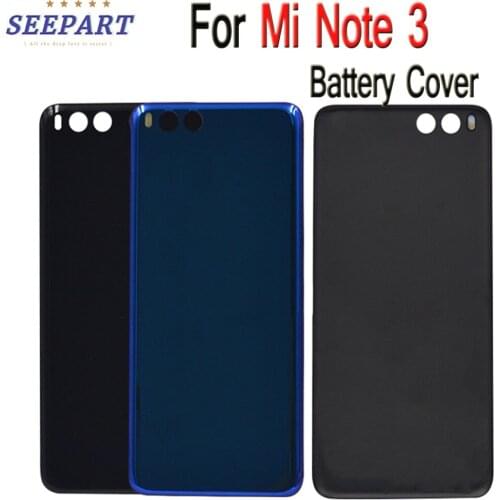For Xiaomi Mi Note 3 Back Battery Housing Cover Rear Glass Case Replacement Note3 Housing For Xiaomi mi note3 Back Cover Housing