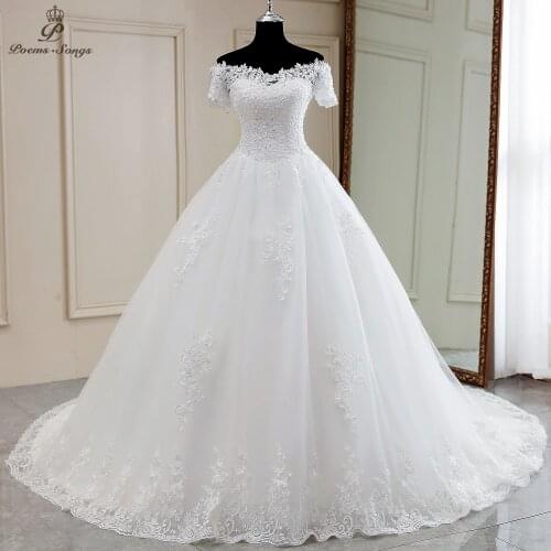 New Elegant sweetheart-neck and short sleeve wedding dress boho marriage dress robe de mariee vestidos de novia wedding gown
