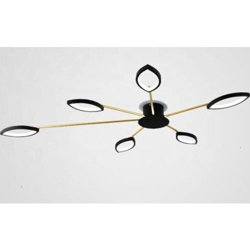 2019 Hot Sale Zhongshan Simple Fashion Decorative Led Chandelier Bedroom Ceilling Lightings Modern Flower Led Ceiling Chandelier