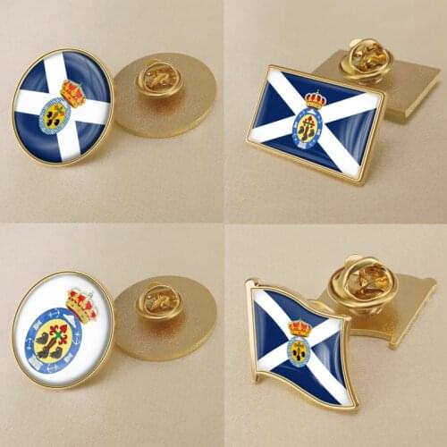 Coat of Arms of Santa Cruz de Tenerife Province of Spain Flag Lapel Pins/Broochs/Badges