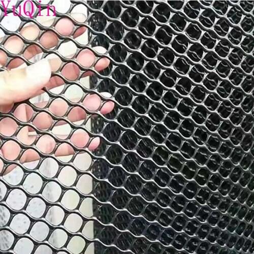 0.5m width Black Balcony Cat Net Home Plastic Grid 0.4 0.8cm Windows Net Child Safety Anti-Falling Stairs Protect Netting