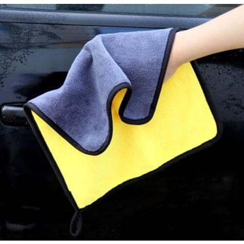 3/5pcs 600/800GSM Super Thick Double-sided Microfiber Clean Car Wash Towel Coral Fleece Super Absorbent Kitchen Cleaning Cloth