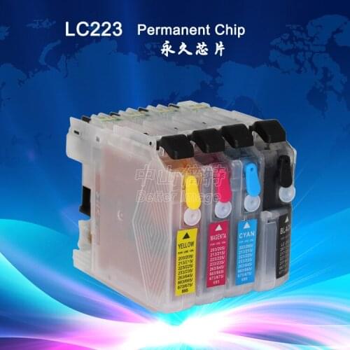 INK WAY Hot in Europe,Chipped LC223 FULL INK with for MFC-J4625DW, MFC-J4420DW, MFC-J4620DW etc