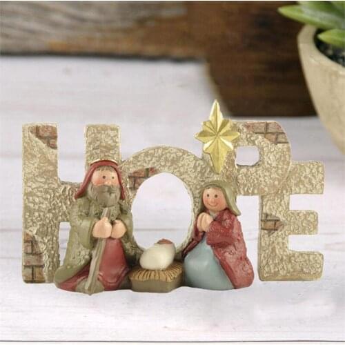ENNAS Decoration Nativity Set Joseph Virgin Mary and Jesus Baby Holy Family Statue for Home Decor Christmas Brithday Gifts