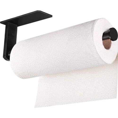 Paper Towel Holder, Stainless Steel Large Rolls Paper Towel Rack Long Tissue Roll Dispenser Hanger for Parlour Bathroom