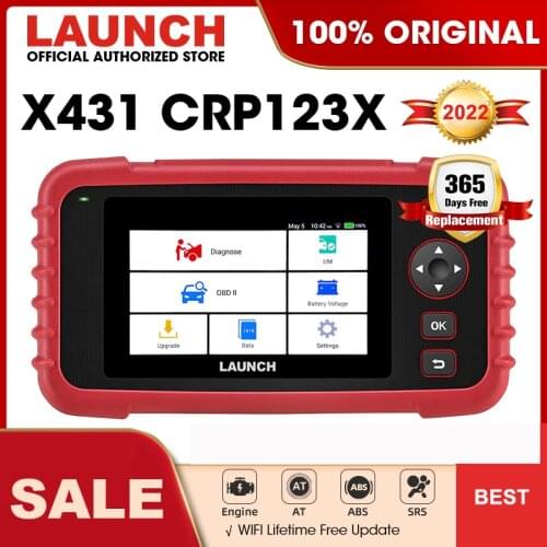 Launch X431 CRP123X OBD2 Scanner ENG ABS Airbag SRS AT Auto Diagnostic Tool OBD Code Reader Diagnostic Scanner WIFI Free Update
