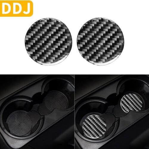 For Land Rover Discovery 4 LR4 D4 HSE GS XS Carbon Interior Accessories Center Armrest Cupholder Trim Cup Mat Modified Sticker