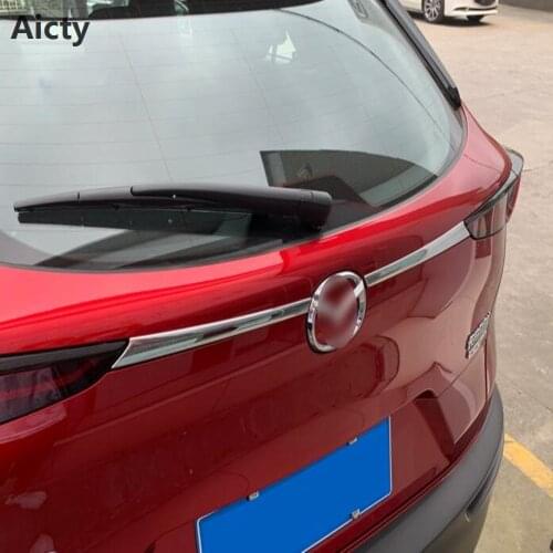 For Mazda Cx30 Cx-30 2020 2021 Stainless Steel Rear Trunk Cover Trim Tail Gate Cargo Door Handle Garnish Molding Styling