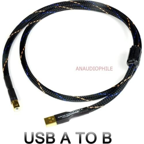 HIFI USB Cable USB Type A To B Data Audio Cable 4N HiFi USB Cable DAC PC Gold Plated USB