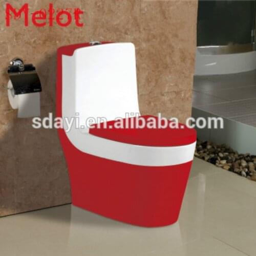 Ceramic colored wc toilet bowl sanitary ware toilet pink color
