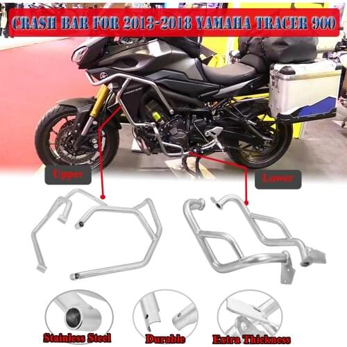 Crash Bar Engine Guard Body Fairing Frame FallIing Protection for Yamaha MT09 Tracer 900 Tracer900 FJ09 13-18 2014 2016 2018