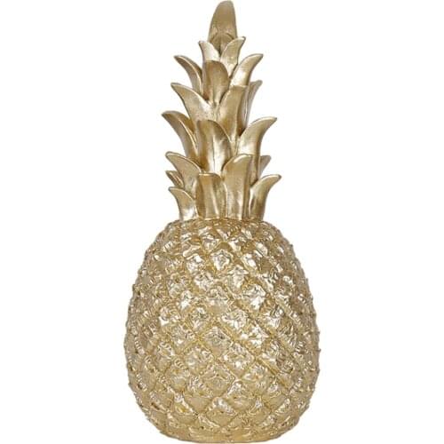 Creative Pineapple Shaped Decor Ornament For Home Desk Shelf Decor Golden