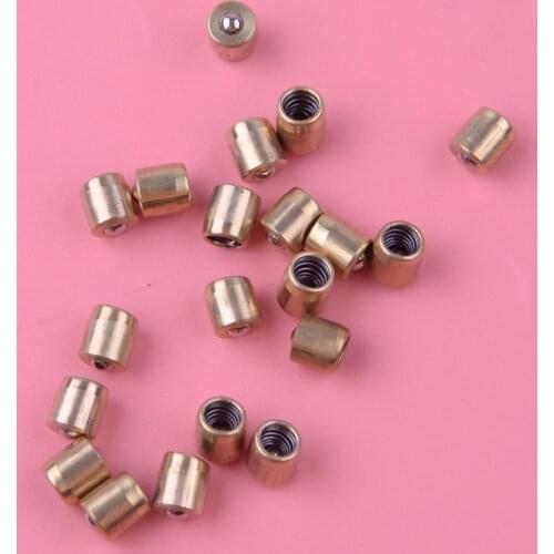 20pcs 0.6x0.6cm Brass Push Button Press Fit For Ball Oiler Nipple Hit & Miss Engine Motor Lathe Mill